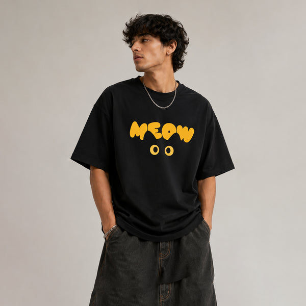 MEOW - Oversized Heavyweight T Shirt