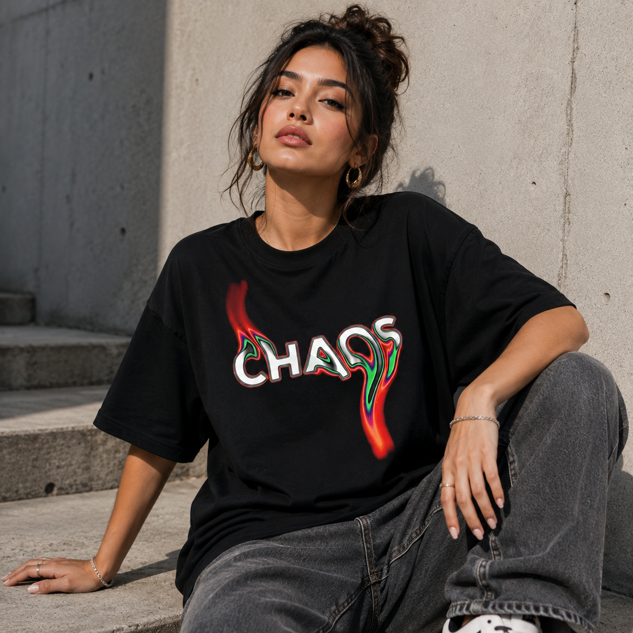 LIQUID CHAOS - Oversized Heavyweight T-Shirt