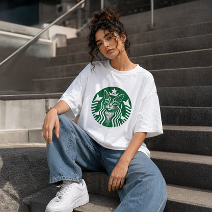 BILLABUCKS Cat - Oversized Heavyweight T-Shirt