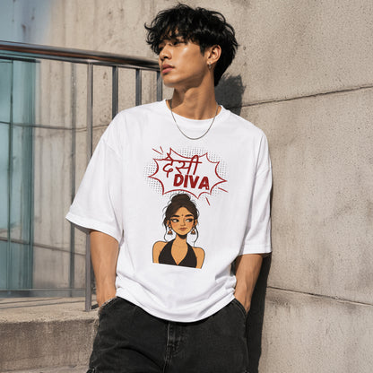 DESI DIVA - Oversized Heavyweight T-Shirt
