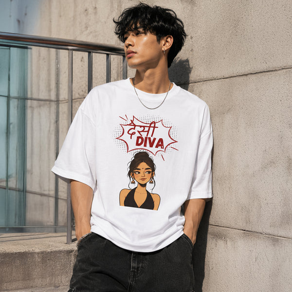 DESI DIVA - Oversized Heavyweight T-Shirt