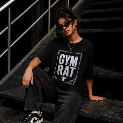 GYM RAT - Oversized Heavyweight T Shirt