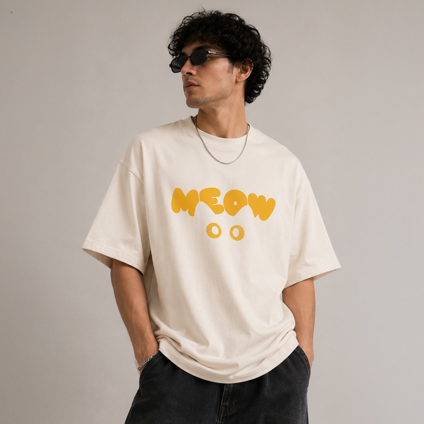 MEOW - Oversized Heavyweight T Shirt