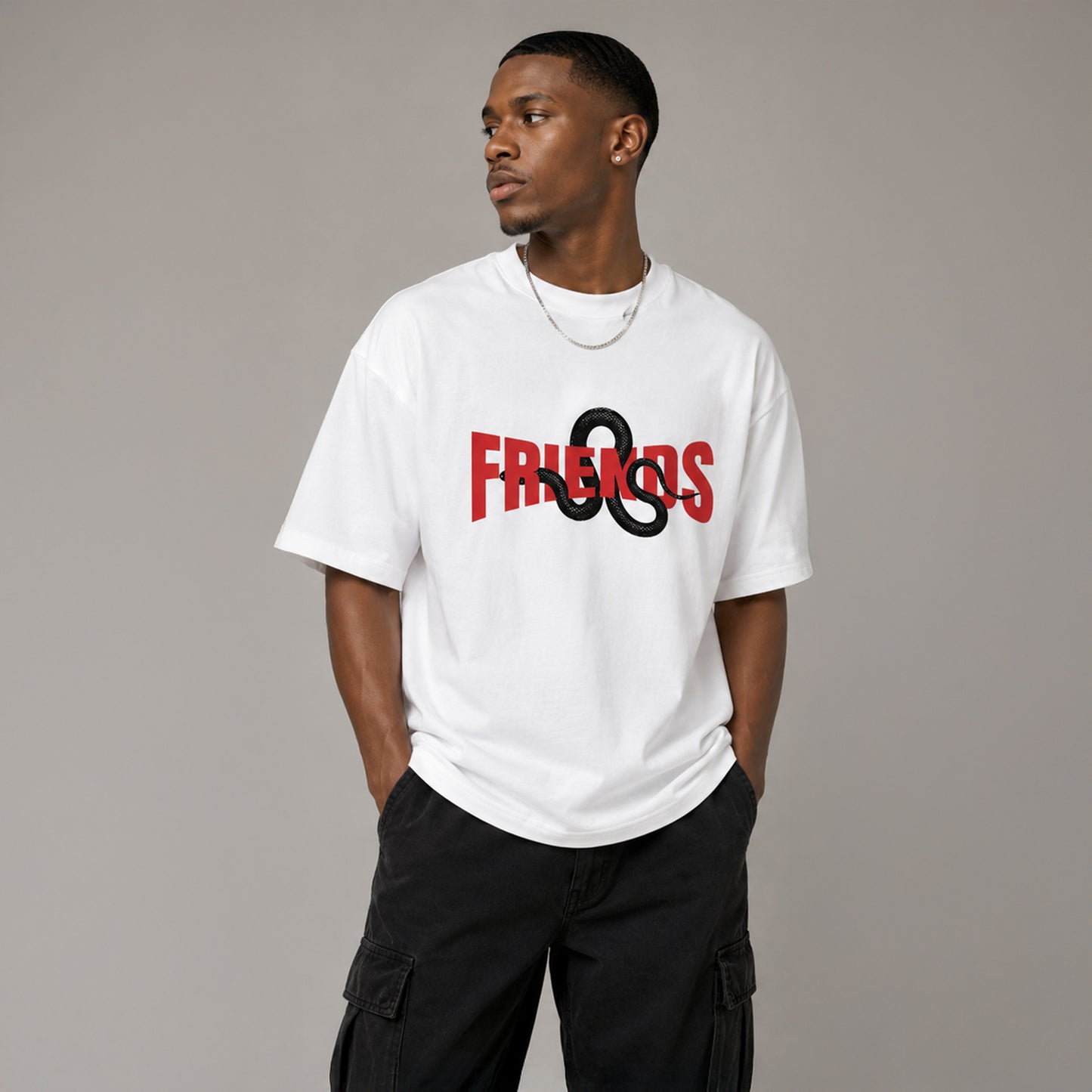 FRIENDS Snake - Oversized Heavyweight T Shirt