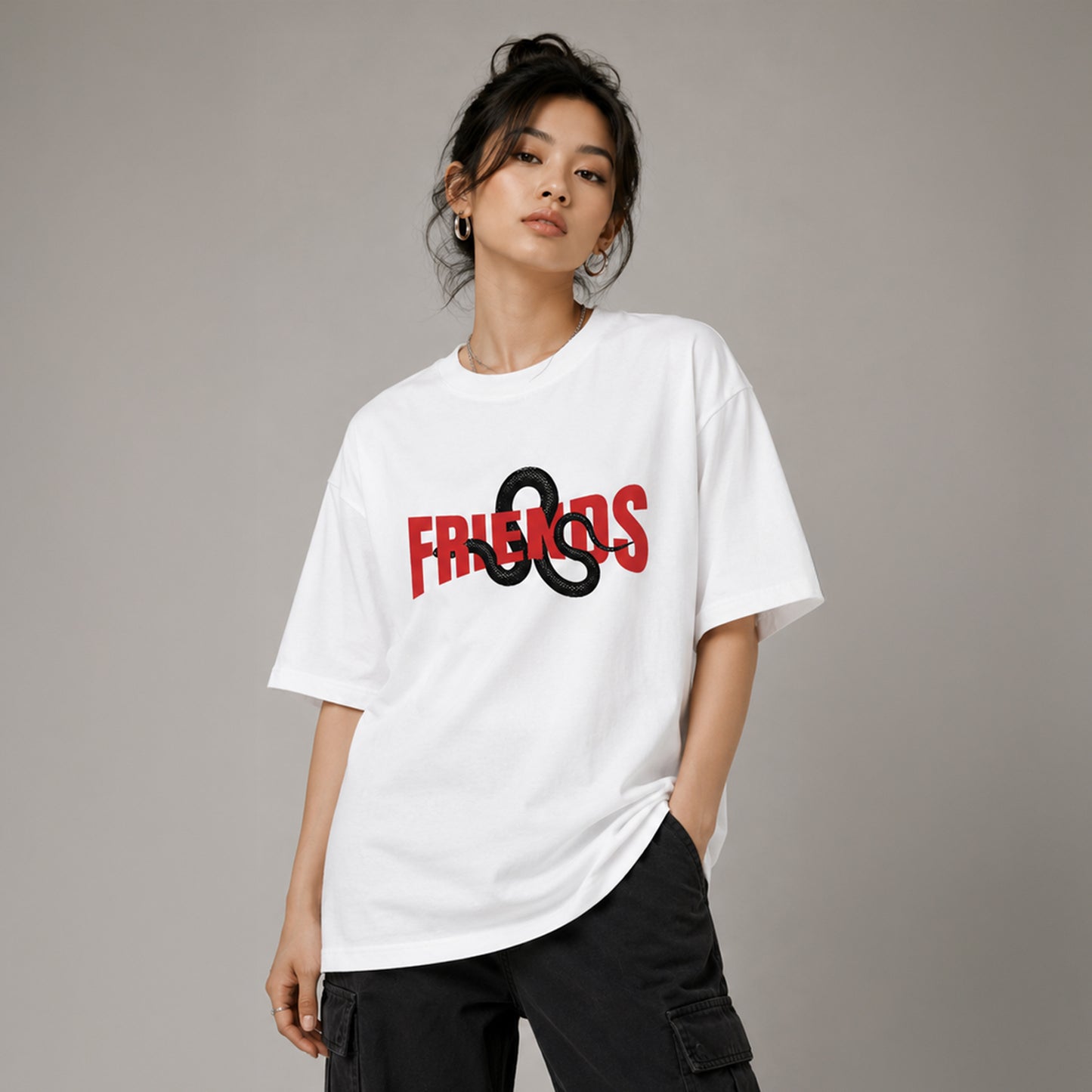 FRIENDS Snake - Oversized Heavyweight T Shirt