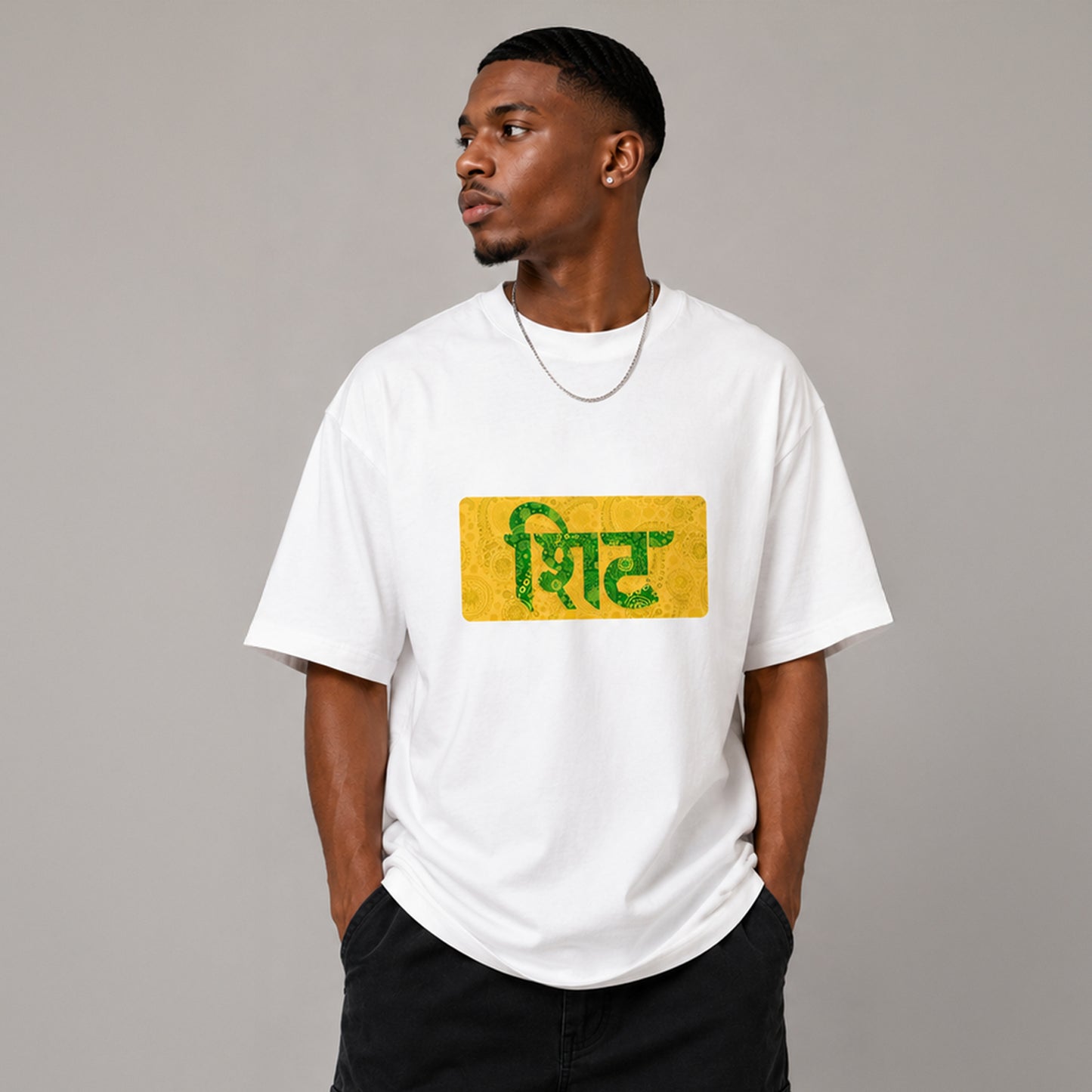 SHIT Hindi Typography - Oversized Heavyweight T Shirt