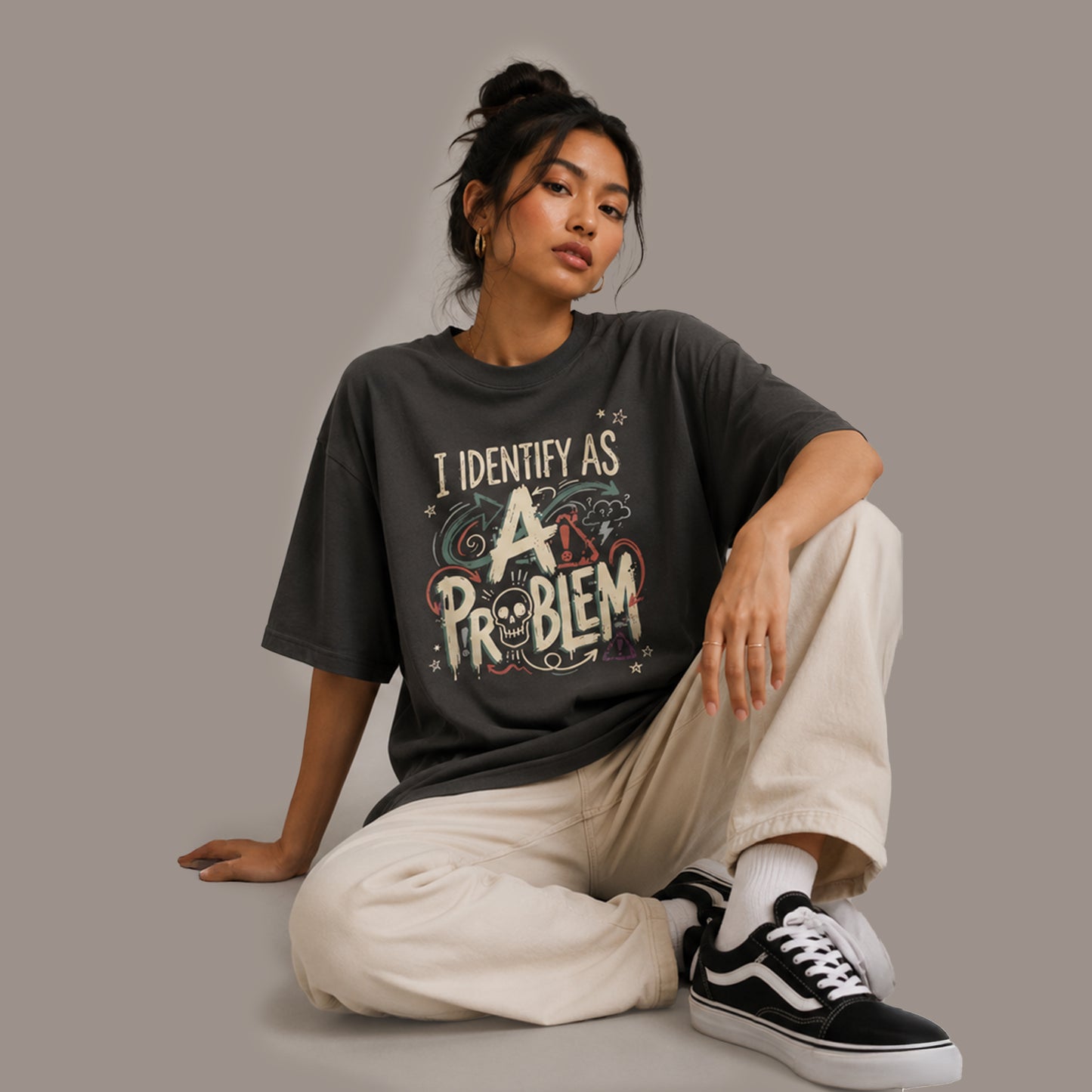 IDENTIFY AS A PROBLEM - Oversized Heavyweight T Shirt