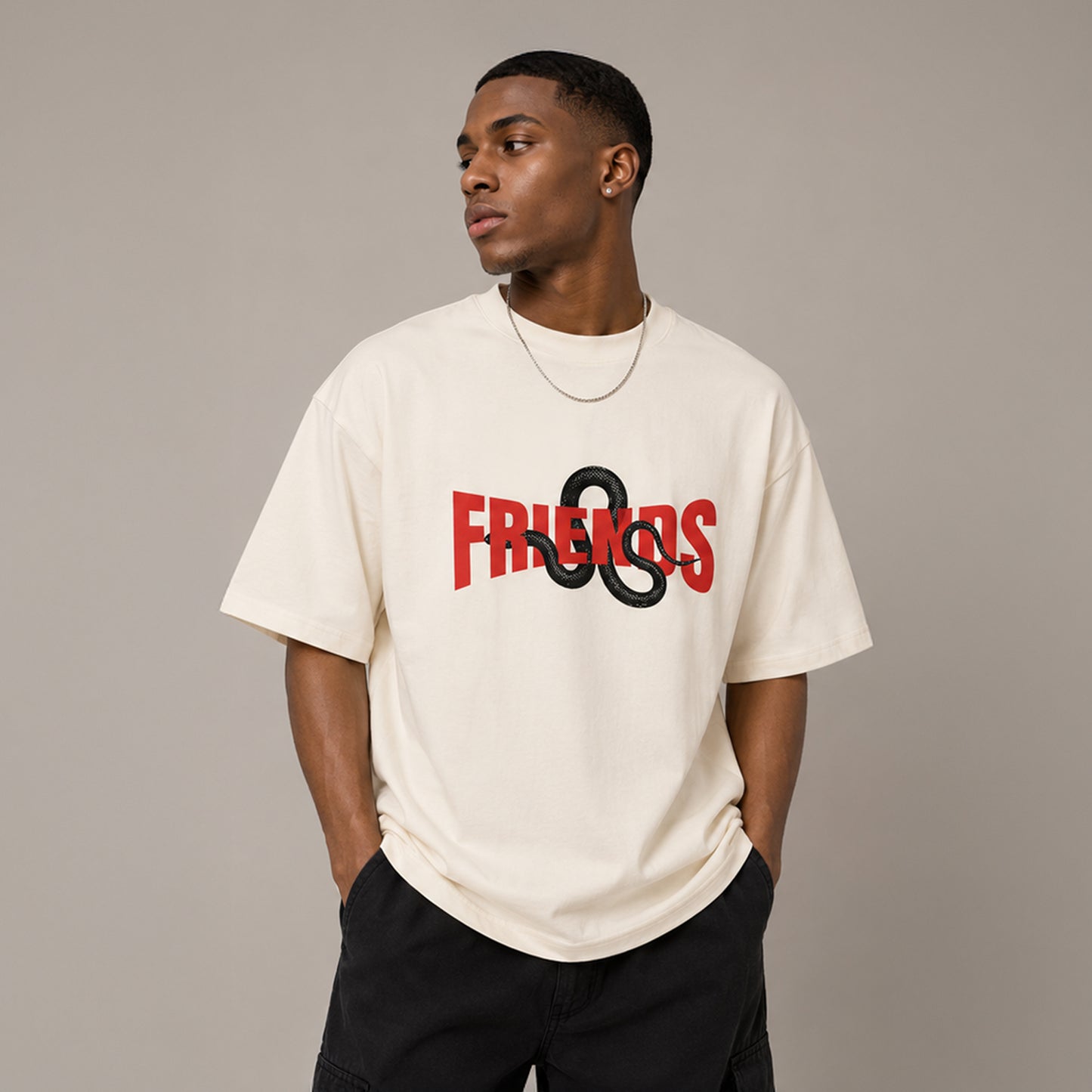 FRIENDS Snake - Oversized Heavyweight T Shirt