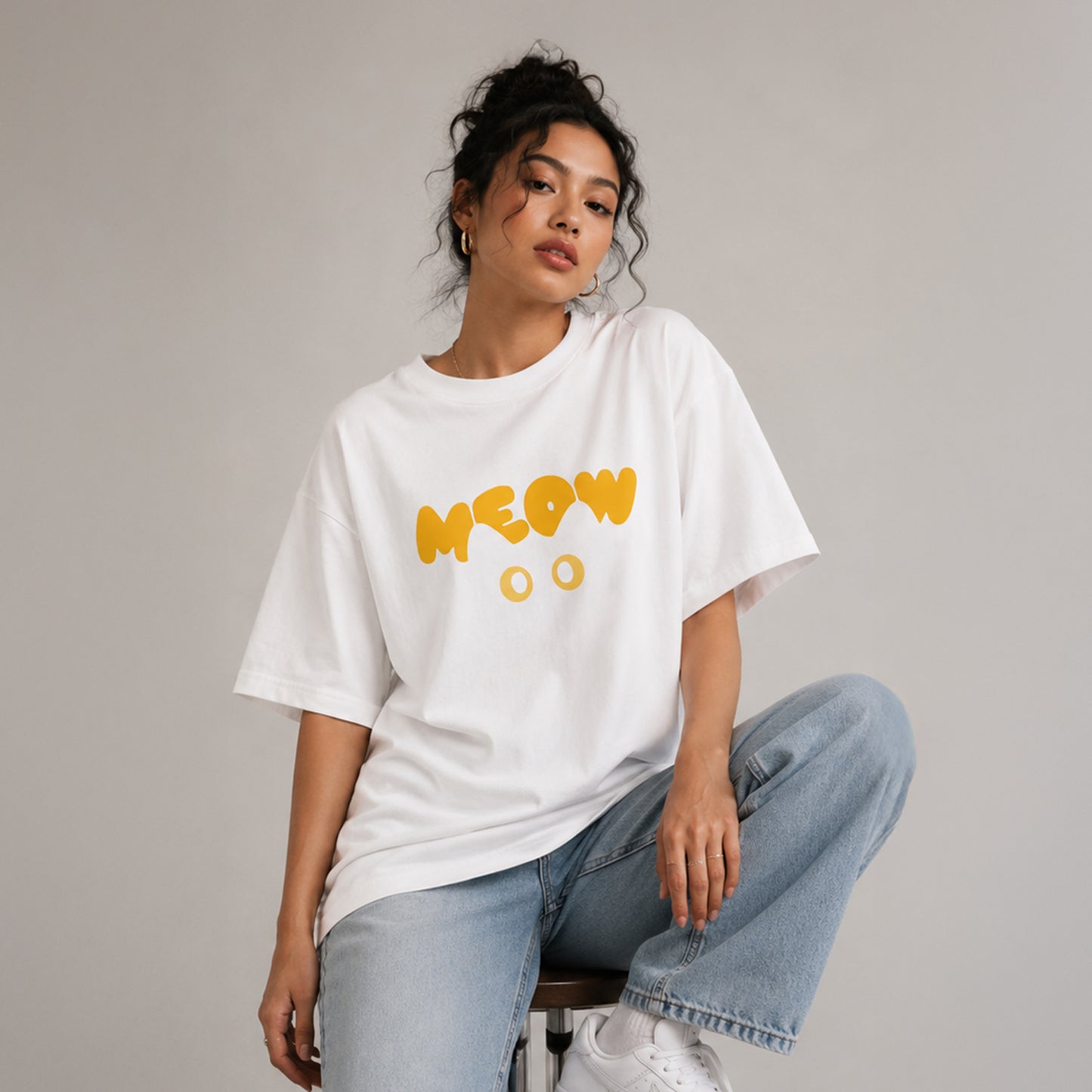 MEOW - Oversized Heavyweight T Shirt