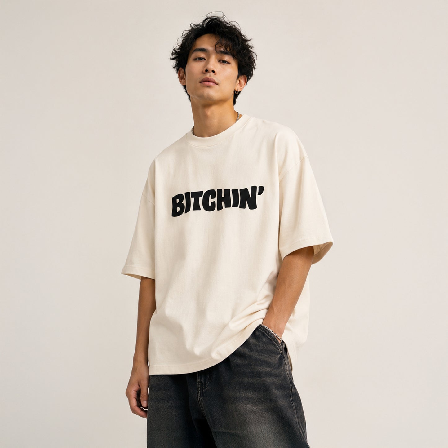 BITCHIN' - Oversized Heavyweight T Shirt