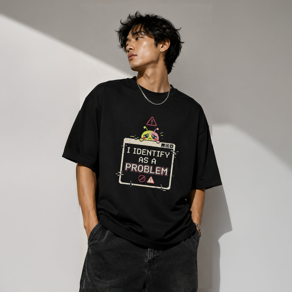 I IDENTIFY AS A PROBLEM - Oversized Heavyweight T-Shirt