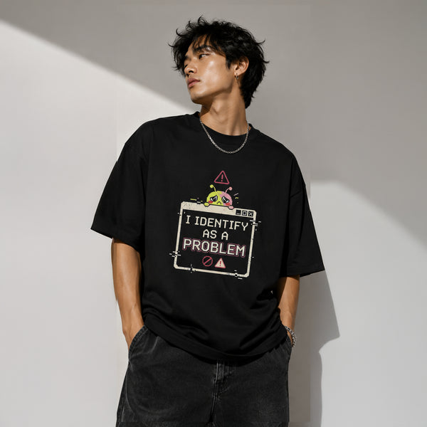 I IDENTIFY AS A PROBLEM - Oversized Heavyweight T-Shirt