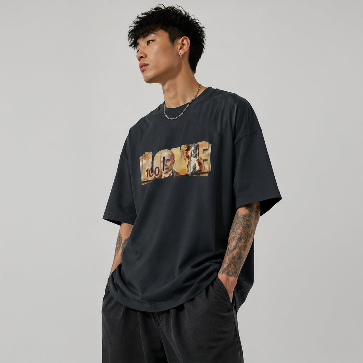 LOVE MONEY - Oversized Heavyweight T-Shirt