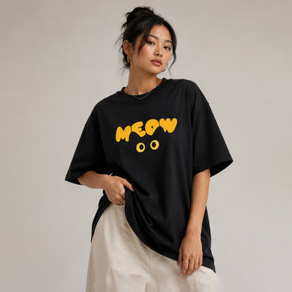 MEOW - Oversized Heavyweight T Shirt