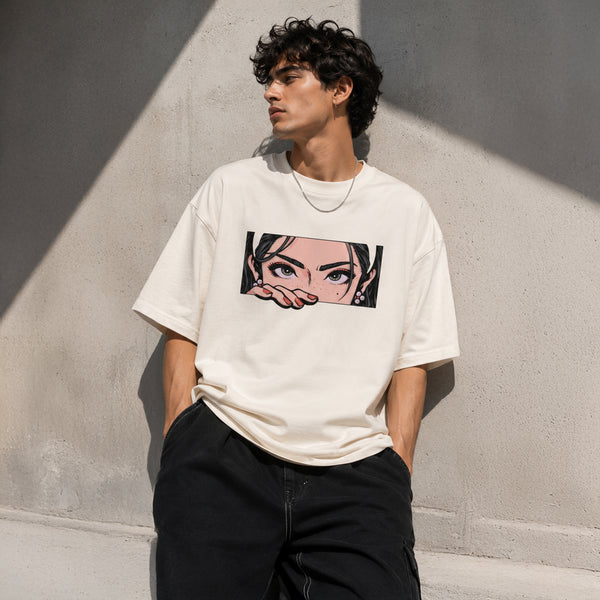 PEEKABOO Eyes - Oversized Heavyweight T-Shirt