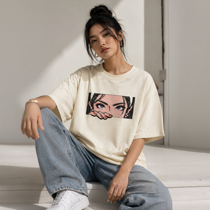 PEEKABOO Eyes - Oversized Heavyweight T-Shirt