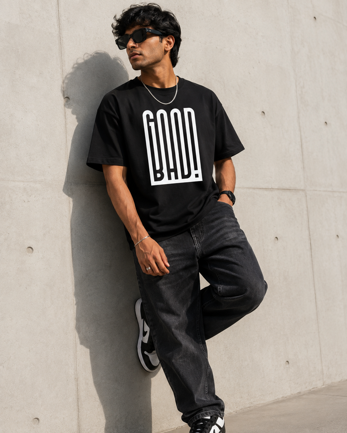 GOOD BAD - Oversized Heavyweight T Shirt