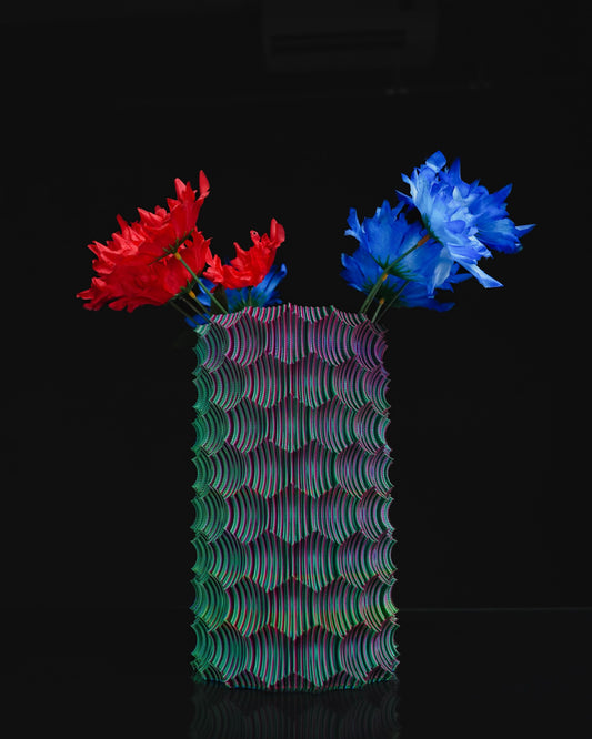 Prism Wave 3D Vase