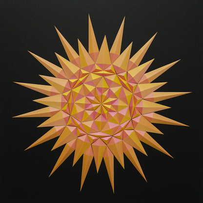 Geometric Sunburst Wall Art