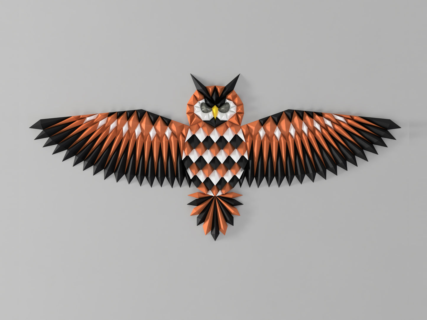 Geometric Owl Wall Art