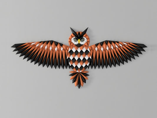 Geometric Owl Wall Art